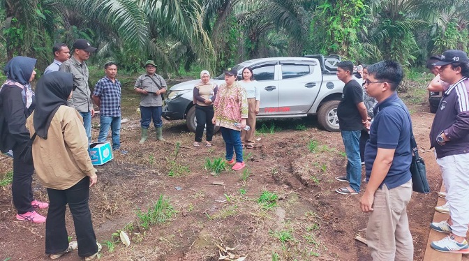 Pengadilan Negeri Bangkinang Kelas IB Melaksanakan Pemeriksaan Setempat Perkara Nomor 8/Pdt.G/2025/PN Bkn
